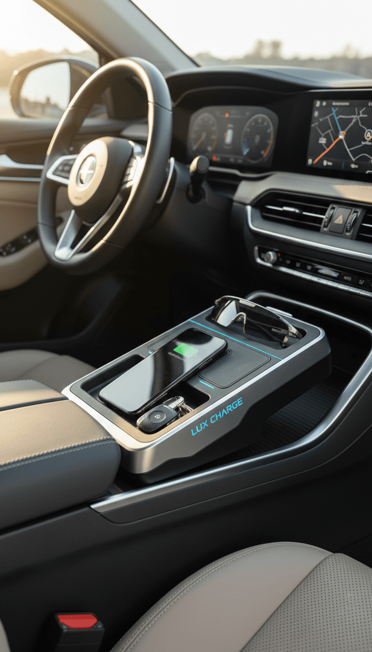 Automotive technology product installed in modern vehicle interior