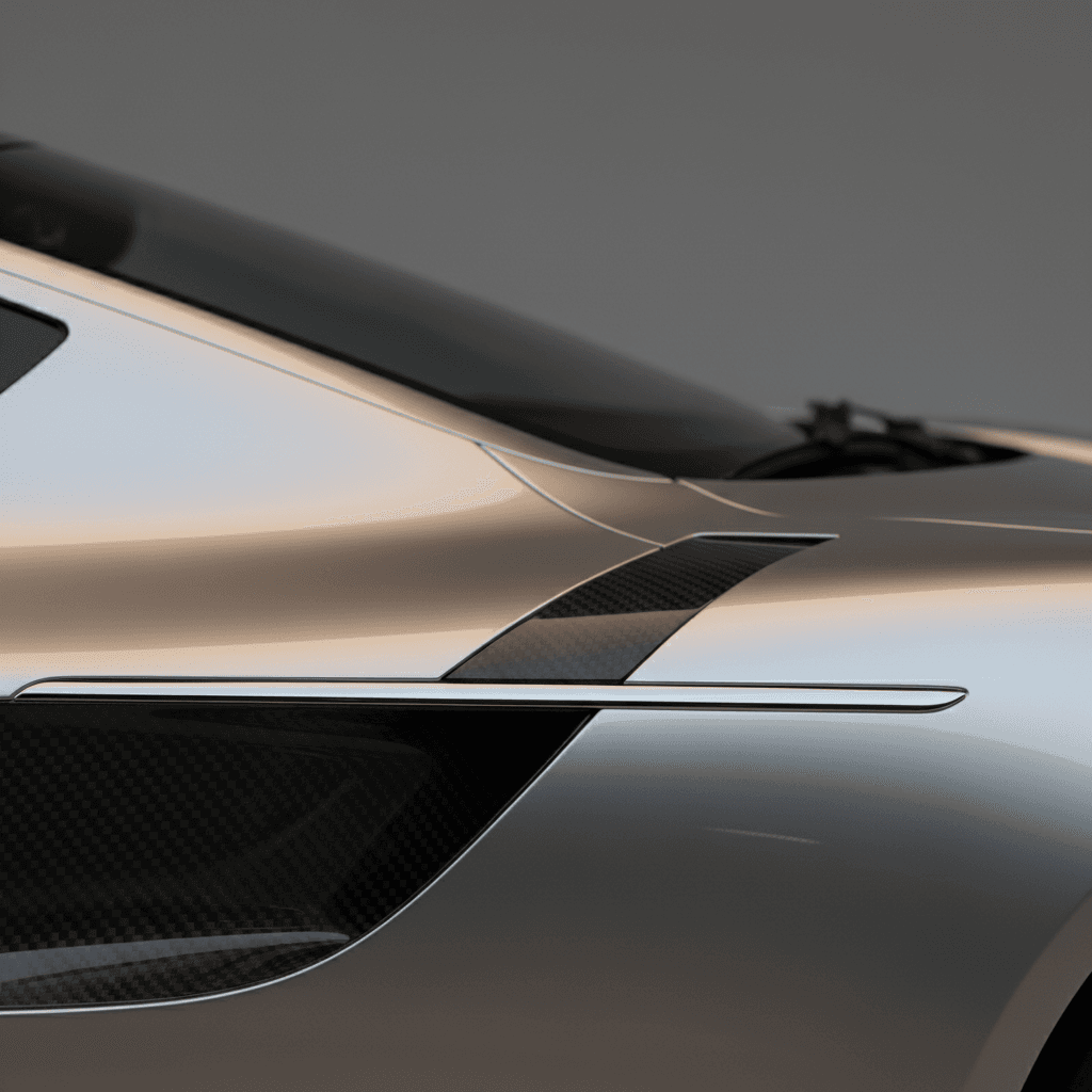 Luxury automotive technology detail shot